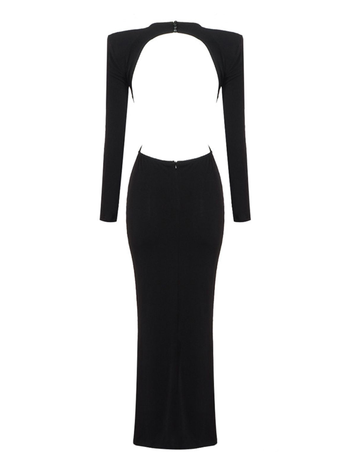 Chandani Long Sleeve Flower Fringe Midi Dress