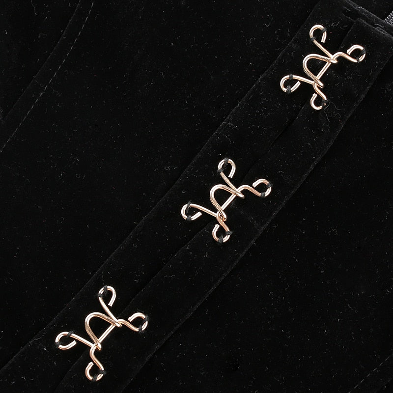 Elegant Fashion Velvet Dress Korean Style Square Collar Long Sleeve Mini Dresses For Women 2023 Autumn Winter Ladies