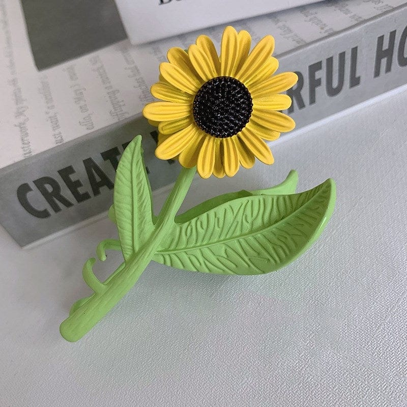 Chic Sunflower Chignon Claw Clip Hair Clip